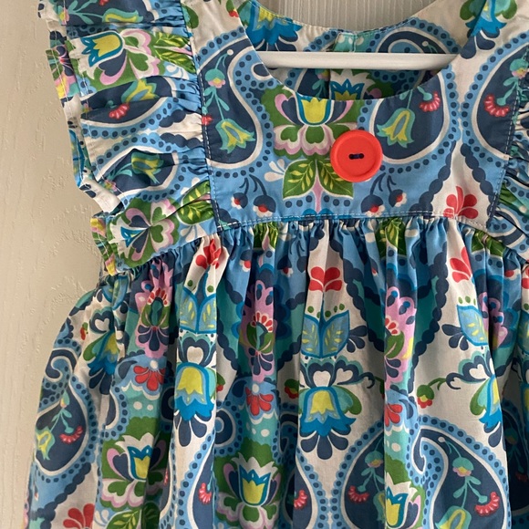 Super cute Eleanor Rose blue tulip patterned dress. - Picture 2 of 5